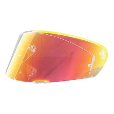 Imagem de ZQIYDYP Novas substituições de viseira de capacete K3, proteção UV, viseira de para-brisa compatível com capacetes AGV K3 DOT (E2206), modelo 2023 (Revo Clear Red)