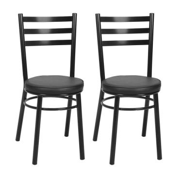 Imagem de Kit 2 Cadeiras CP80 Pintadas Pretas Debrum Treparoni