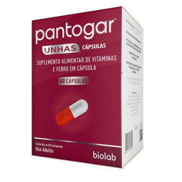 Imagem de Pantogar Suplemento Alimentar De Vitaminas e Ferro 60 Cápsulas - Biola