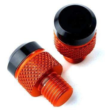 Imagem de BYYINGSUS Parafusos de tampa de parafusos de furo de espelho de motocicleta acessórios compatíveis com Z900 Z750 Z800 Z1000 Z250 Z300 Z400 Z650 Z1000SX (T-Orange)