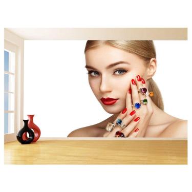 Imagem de Papel De Parede Salão De Beleza Maquiagem Make 3,5M Slb66