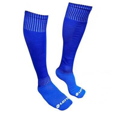 Imagem de Meião Lotto Futebol Azul Adulto Tamanho 39-44, Azul, 39-44, Únissex