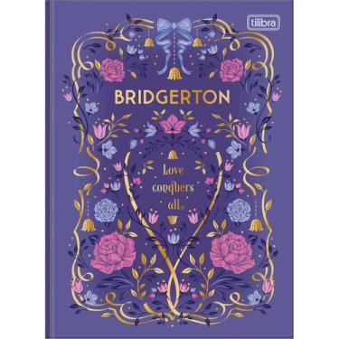 Imagem de Caderno Brochura Capa Dura Colegial Bridgerton 80 Folhas - Love Conque