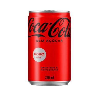 Imagem de Refrigerante Coca Cola sem Açúcar Lata - 220ml - Coca-Cola