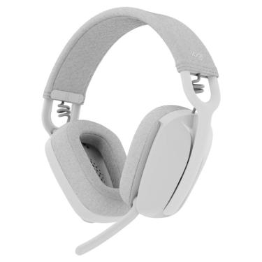 Imagem de Headset Gamer sem Fio Logitech Vibe 100 - Receptor Lightspeed e Bluetooth - Branco - 981-001218