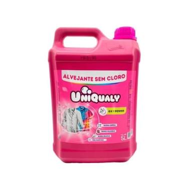 Imagem de Alvejante Sem Cloro Uniqualy Roupas Brancas E Coloridas 5L