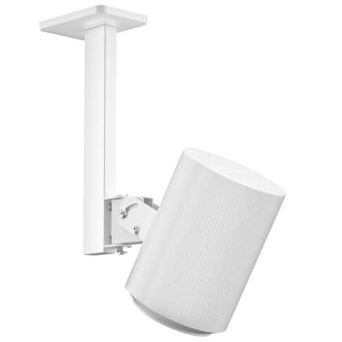 Imagem de Suporte de alto-falante para Sonos Era 100 suporte de teto – inclinação +15°/-30° e rotação ± 90° suporte de teto ajustável para Sonos Era 100 montagem para melhor som kits de parafusos incluídos