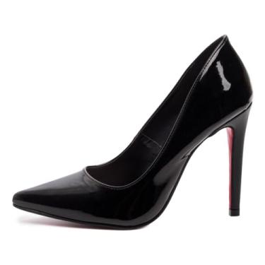 Imagem de Sapato Scarpin Scarpan Salto Alto 12cm Bico Fino Feminino - Estilo Ùnico em Modelo Super Elegante (Preto, BR, Adulto, Numérico, 38)