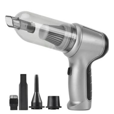 Imagem de Aspirador de Pó Sem Fio Portátil 4 em 1 – Multifuncional, Leve, Potente e Recarregável para Casa e Carro (Branco)