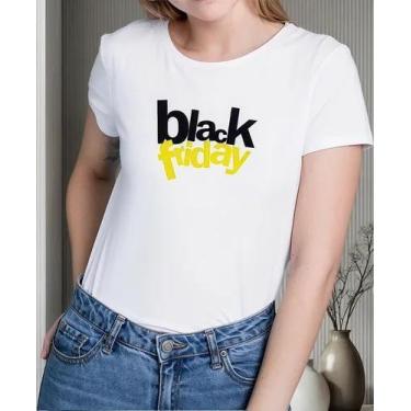 Imagem de Camiseta Camisa Algodão Adulto Feminina Masculina Black Friday Para lo