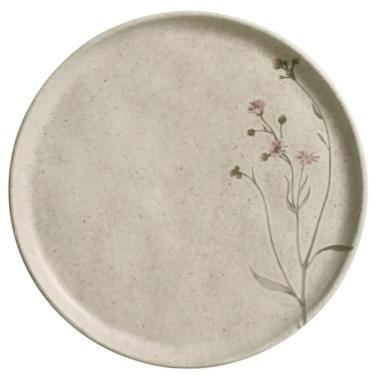 Imagem de Prato para Sobremesa Raso 21,5cm Porto Brasil Cerâmica Bio Campestre Off White