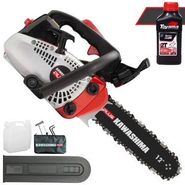 Imagem de Moto Serra Motor Serra Motosserra Kawashima KCS260P À Gasolina 2T 25,4cc Profissional Com Sabre 12’` Leve e de Fácil Manuseio + 1 ÓLEO TOYAMA EXTRA