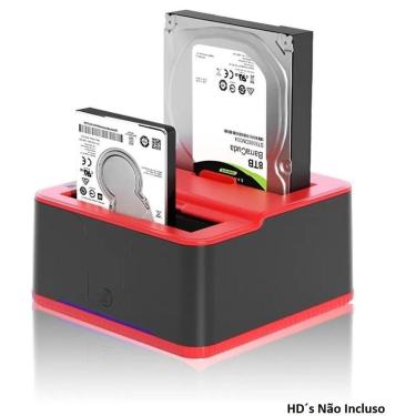 Imagem de Dock Station Case Para 2 Hd Sata Pendrive Sd Usb 3.0 Kp-hd820