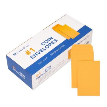Imagem de Envelopes para moedas ESSENTIAL 1 500 peças 5,7 x 8,9 cm (amarelo)