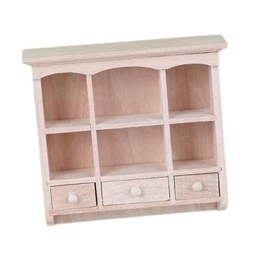 Imagem de YIJU Móveis de Armário em Miniatura para Casa de Bonecas, Brinquedo de Faz de Conta, Modelo de Cena Faça Você Mesmo de Madeira