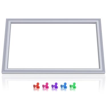 Imagem de Junta de porta de congelador DA97-12522W atualizada compatível com vedação de porta de freezer Samsung refrigerador, junta de porta de geladeira francesa para substituição de vedação de freezer