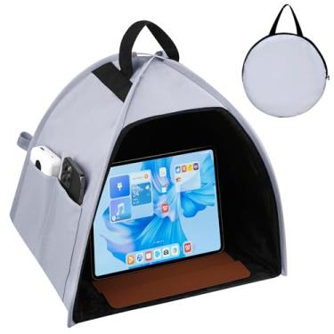 Imagem de HoYiXi Protetor solar dobrável para tablet e proteção de privacidade - Serve para tablets de 8 a 11 polegadas, compatível com Fire HD 10/iPad 9,7/iPad Mini/Galaxy Tab A8 A9/Huawei - bloqueia a luz