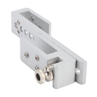 Imagem de Hilitand Fechadura de Porta de Vidro, Trava de Segurança para Porta Deslizante, 12 Furos, Fechadura Ajustável para Largura de Vidro de 8-12mm, para Banheiro, Hotel, Casa (Prata 12 mm / 0,5 pol.)