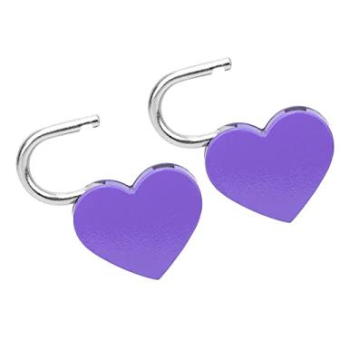Imagem de Zerodis Cadeado Em Forma de Coração Coleção de Artesanato Acessórios de Roupas Acessórios de Vestuário Vestuário Com Chaves Mini Cadeado para Bolsas de Bagagem Caixas de Joias Diários Em Forma de