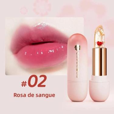 Imagem de Batom Geléia de Pétala com Mudança de Cor - Hidratante e Brilhante, 2 