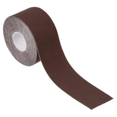 Imagem de Fita de argola aérea de 5 m x 1,5 polegadas, fita atlética adesiva antiderrapante para ioga para exercícios de ginástica, café