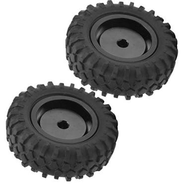 Imagem de Zerodis Pneu de Substituição de Liga de Alumínio para Roda de Caminhão Rc para Wpl D12 Design Antiderrapante Fácil Instalação Ideal para Entusiastas de Caminhão Rc Modelo Acessórios de Carro (preto