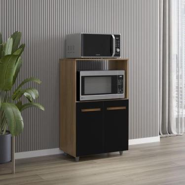 Imagem de Armário Multiuso Nésia 2 Portas Cozinha MB1 - Doce Sonho Móveis, Savan