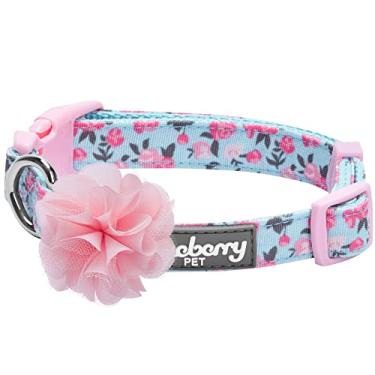 Imagem de Coleção Blueberry Pet 10+ Padrões Feitos Bem Floral – Coleiras para Cães, Arreios, Correias, Vestidos ou BrinquedosBlueberry Pet Collar - (18"-26") Neck * 1" Wide