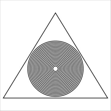 Imagem de Placa Radiestesia Radiônica 17x17 Cm - TRIÂNGULO DIVINO