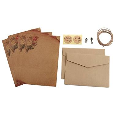 Imagem de Bloco de letras marrom material escolar papel de escrita dia dos namorados papel de artesanato estilo europeu antigo com (estilo 5)