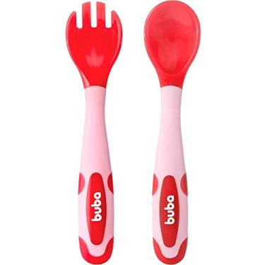 Imagem de Buba Kit Talher Flexivel E Termossensivel Rosa