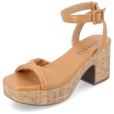 Imagem de Journee Collection Womens Eianna Tru Comfort Foam Ankle Strap Platform Sandals Tan 9.5 Medium WOMENS US
