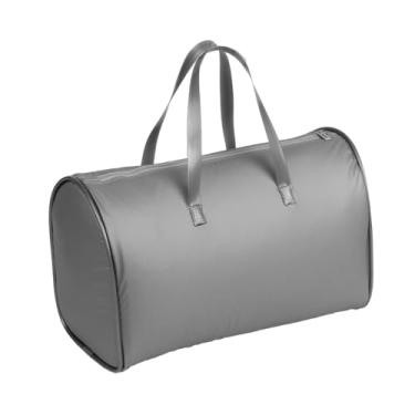 Imagem de Bolsa Térmica Báu Impermeável, 2 Tamanhos (8L/15L), Alças Reforçadas, para Academia, Viagens e Esportes (Cinza, 8L)