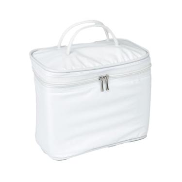 Imagem de Bolsa Frasqueira Térmica Impermeável Premium, Conservação Quente e Fria, Alças Resistentes, Ideal para Alimentos e Bebidas (Branco, 7 Litros)
