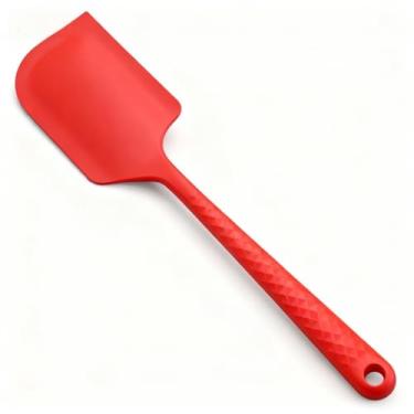 Imagem de Essencial de cozimento de férias: espátula de silicone extra larga, espátula de silicone resistente ao calor para assar, flexível para massa de biscoito, massa de bolo, panquecas, brownies (vermelho)
