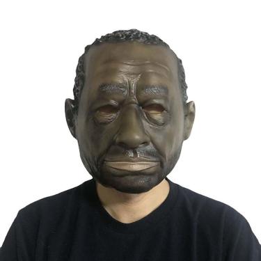 Imagem de Máscara de cosplay Máscara facial de resina realista para idosos