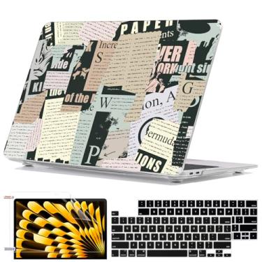 Imagem de Seanai Capa rígida resistente a arranhões para MacBook Pro 13 polegadas M2 M1 2025 2022-2016 A2338 A2289 A2251 A2159 A1989 A1706 Touch Bar, capa protetora de plástico padrão para laptop, emenda de