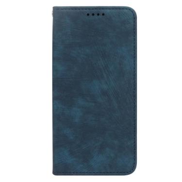 Imagem de FWYANZH Capa de couro para Xiaomi 17 Pro Max/17 Pro/17, carteira flip magnética com suporte para cartão, capa protetora à prova de choque, azul, 17 Pro Max