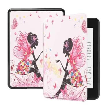 Imagem de Akacy Capa com função auto despertar/hibernar/à prova d'água para Kindle (10ª geração, modelo: J9G29R, lançado em 2019) capa com padrão pintado de 6 polegadas (17)