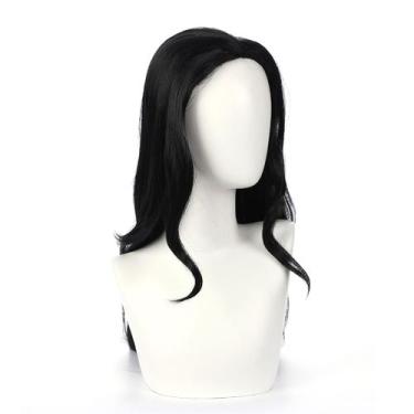 Imagem de Peruca de cosplay de anime genérica de 65 cm de comprimento preta reta