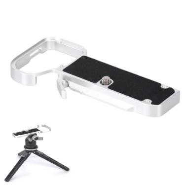 Imagem de SZZCNOX Placa de base para Sony Alpha A7C II, placa de montagem inferior com placa de liberação rápida Arca para câmera sem espelho Sony Alpha A7C II, placa de base de metal com orifício de parafuso