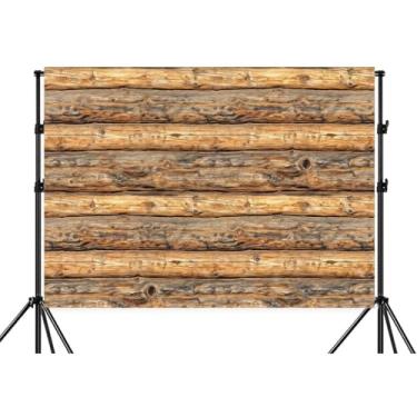 Imagem de Pano de fundo de madeira vintage marrom vintage textura de madeira rústica para sessão de fotos, chá de bebê, festa de casamento, adulto, sessão de vídeo, vinil, estúdio
