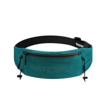 Imagem de WATERFLY Pochete de cinto de corrida: bolsa de cintura respirável com 3 bolsos para homens e mulheres, suporte de telefone para exercícios, fitness, serve para todos os telefones - Cinto de corrida de