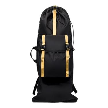 Imagem de UGPLM Mochila para Skate/Longboard com Alças Ajustáveis, Mochila Multifuncional para Viagem, Ideal para Homens e Mulheres, Amarelo