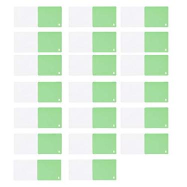 Imagem de Cartão de felicitações interior em branco de cor única conjunto de 20 unidades para enviar bênçãos incentivo amizade cartões inspiradores 20 x 8,5 cm papelão (árvore verde)