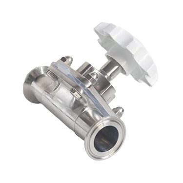 Imagem de DN10/15/20/25/32/101.6 x 1.3 cm 3.8 cm Tri Clamp Válvula de diafragma sanitária SUS316L Diário de cerveja caseira inoxidável (DN10 (flange 25,4 mm))