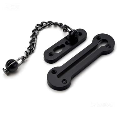 Imagem de TOPTAKE Trava de porta de tela – Trava de segurança de apartamento de aço inoxidável 304 resistente, fechadura francesa, trava de porta de tempestade, à prova de crianças e proteção anti-arrombamento