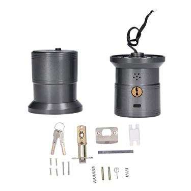 Imagem de Ainoli fechadura inteligente para porta de escritório esférica com impressão digital fechadura para porta de apartamento para uso doméstico