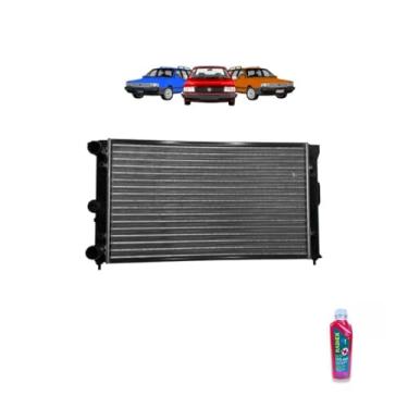 Imagem de Kit Radiador VW Santana e Versailles 1.8 91/94 com Aditivo Radiador Radiex R1892 Rosa