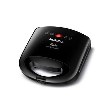 Imagem de Grill E Sandwich Pratic Mondial Preto 750W SN-01